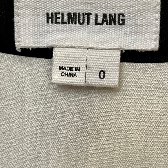 Helmut Lang asymmetrical mini skirt with sheep leather trim - Picture 7 of 8